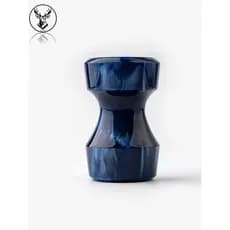 ARNO-Cheongsam Laser Azul Flores Esplêndidas Barbear Molhado Masculino Especial Dois Texugo Cabelo Barba Escova Barba Va