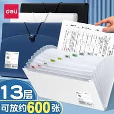 Pasta Deli Livro de informações multicamadas Bolsa de órgão Bolsa de arquivo Bolsa de armazenamento de papel de teste a4