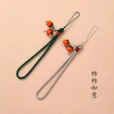 Cordão para celular, alça de pulso, pingente trançado feminino, forte, resistente a choques, retrô, corrente de celular,