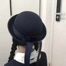 Estilo Preppy pequeno chapéu redondo JK uniforme chapéu estilo japonês pequeno chapéu redondo Bowknot estilo ocidental b