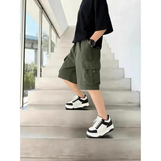 Meninos macacão Shorts verão 2026 novo estilo calças de verão médio grande crianças meninos estilo fino calças de cinco