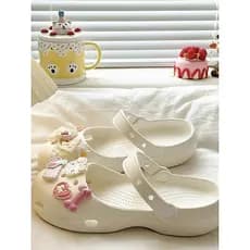 All-Match Ballet buraco sapatos femininos estilo coreano exterior wear 2026 verão exterior wear praia Mary Jane Baotou c