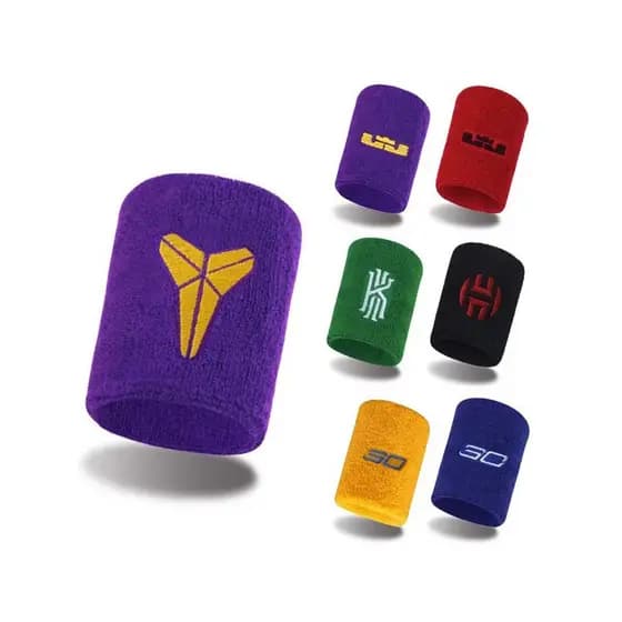 Cesta de basquete pulseira masculino feminino estrela Kobe James Curry Terry respirável suor-limpeza Fitness esportes eq