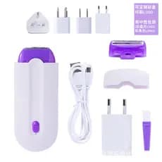 Novo produto barbeador de indução barbeador Laser indolor barbeador luz azul depilador de cabelo feminino recarregável p