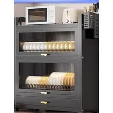 JK High-End prato dreno rack de armazenamento doméstico multifuncional armário de dupla camada talheres dreno armário de