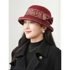 Chapéu balde feminino High-End sentimento idosos chapéu feminino avó feminino chapéu moda primavera outono estilo senhor