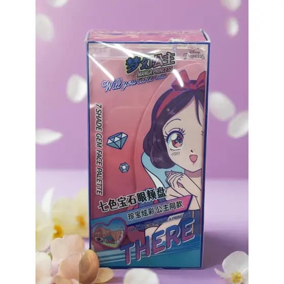 Criação famosa Premium branca de neve Disney fantasia princesa série sete cores Gem olho bochecha placa contorno de alto
