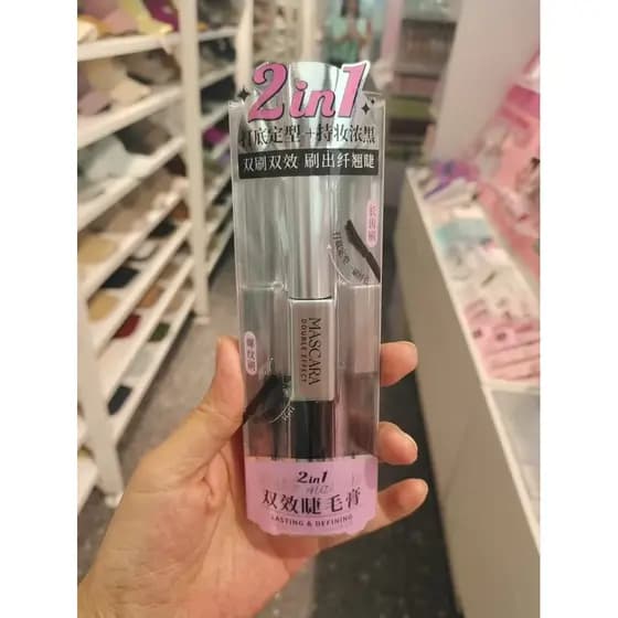 Produto famoso controle de cílios finos curvo charme Anti-manchas rímel de longa duração grosso longo ondulação dupla ca