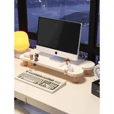 Suporte para Monitor de computador, rack de aumento de mesa, suporte para Notebook, Base de suporte de armazenamento de