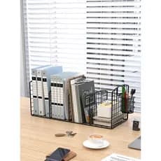 Simples estante de mesa prateleira escritório mesa pequeno armário de armazenamento mesa das crianças livro de ferro