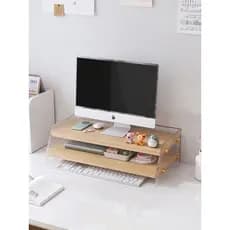 Acrílico computador elevado rack Monitor suporte tela suporte de refrigeração rack desktop prateleira escritório