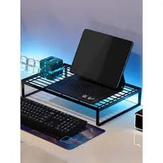 Suporte para Monitor de rack de aumento de computador, suporte para Notebook, Base de resfriamento de mesa, teclado alto