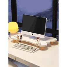 Suporte elevado para Monitor de computador, suporte para Notebook, Base de resfriamento de mesa, prateleira de tela de m