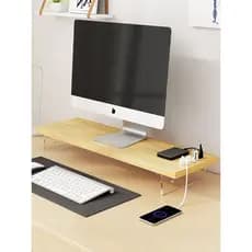 Suporte elevado para Monitor de computador USB Suporte para Notebook Rack de escritório Suporte para teclado de mesa