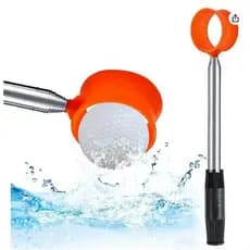 Dispositivo de pesca de golfe selecionador de bola de aço inoxidável 6-12 seções, selecionador de mão clube telescópico