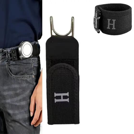 Transfronteiriço prático Casual conveniente gancho de ferro cinto preguiçoso Velcro ajustável Universal
