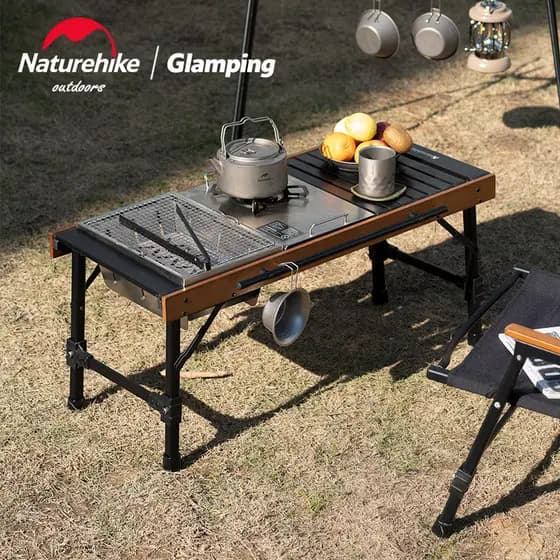 Naturehike Naturehike IGT Mesa Ao Ar Livre Portátil Camping Piquenique Cadeira Ultra Leve Liga de Alumínio Mesa Dobrável