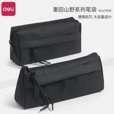 Deli Estojo 2024 Novo Estilo Meninos Meninas Japonês Alunos do Ensino Médio Oxford Pano Bolsa de Lápis Multicamadas de G