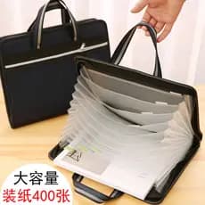 Pasta de arquivo Alunos multicamadas usam pasta de papel de teste Bolsa de arquivo portátil A4 Bolsa de acordeão de gran