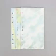 Connie kyny caderno de folhas soltas A6 em branco linha Horizontal núcleo de substituição folhas soltas núcleo interno D
