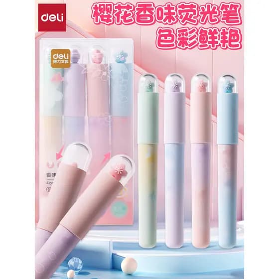 Poderoso bolso fragrância marcador caneta manual marcador curso pontos-chave estudantes usam jornal manuscrito dedicado