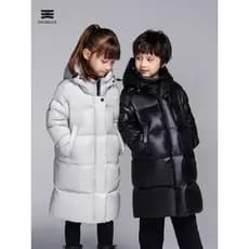 Sweatshi Down Jacket Goose Armor Jaqueta de veludo infantil 90% veludo branco longo grosso resistente ao desgaste resist