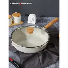 Frigideira de pedra médica antiaderente panela de indução doméstica Wok fritar bife pequena frigideira fogão a gás dedic