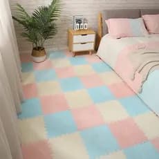 · Cabeceira ins estilo menina crianças quarto de bebê estudo tapete quarto Tatami tapete de costura de camurça completa