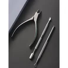 Conjunto de tesouras de pele morta esfoliante pele morta farpa alicate de pele morta esfoliante dedo pele manicure ferra
