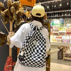 Mochila feminina estilo ins tzamori mochila estudantes do ensino médio nicho Design sentir All-Match Commuter mochila de