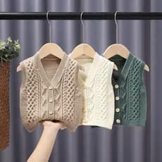 Meninos meninas Cardigan camisola outono malha bebê colete exterior usar colete do bebê colete das crianças primavera ou