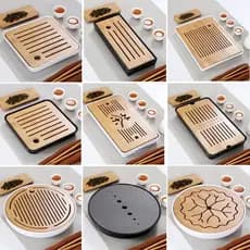 Pequena mesa de chá pequena influenciador varanda doméstica simples conjunto de chá Kung Fu bandeja de chá Mini bandeja