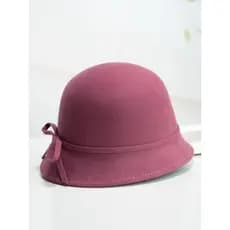 Chapéu feminino inverno balde chapéu de lã bacia chapéu coreano All-Match cúpula pequeno chapéu superior japonês Retro s