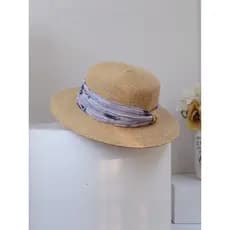 Chapéu de palha feminino verão beira-mar francês Retro chapéu de sol férias chapéu superior plano protetor solar chapéu