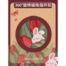 Suporte para celular Suporte dobrável para celular Urso de ano novo Suporte para capa de celular resistente a choques pe