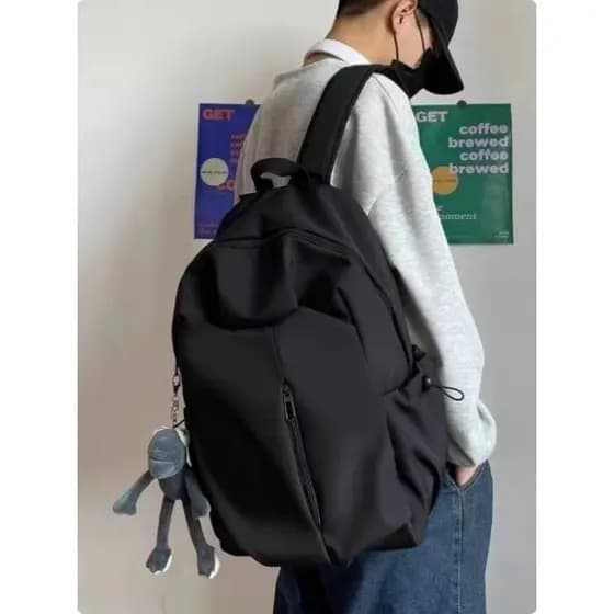 Mochila escolar masculina estudante universitário simples mochila de grande capacidade feminina estudante do ensino médi