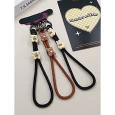Cordão para celular curto trançado alça de pulso comprimento ajustável feito à mão Original masculino feminino All-Match