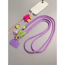 Cordão para celular, cordão longo tecido à mão, elegante, feminino, corrente para celular, estilo montanhismo ao ar livr