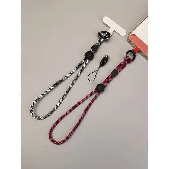 Cordão para celular estilo curto alça de pulso de comprimento ajustável requintado alça unissex influenciador novo estil