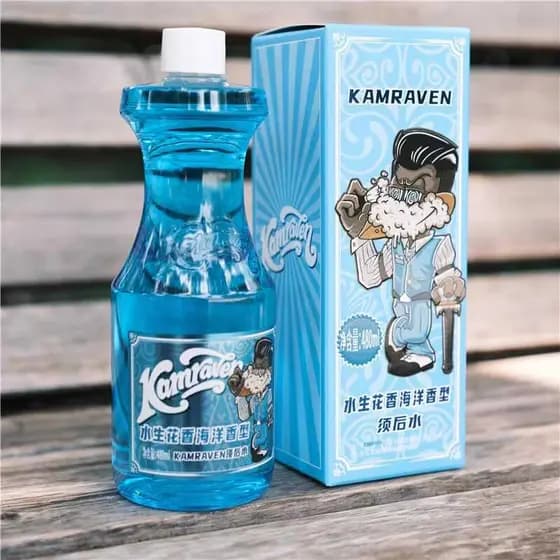 KAMRAVE Crow Shaving Contorno de Espelho facial masculino após barba Sabor de barbear de água Espuma