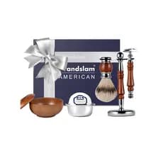 Dia dos pais High-End prático presente de aniversário para masculino jacarandá Manual navalha caixa de presente conjunto