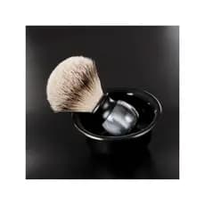 Grandslam ponta de prata escova de barbear texugo conjunto de cabelo escova de espuma escova de creme de barbear sabão e