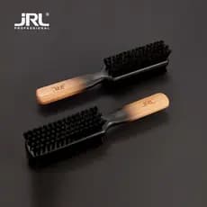 JRL barbeiro escova de barba masculina cerdas puras escova de barbear Retro cabeça de óleo cabo de madeira maciça dupla