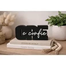 Decoração Letreiro “Ore e Confie” – Mensagem para sua Casa| Presente Religioso e Cristão