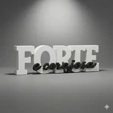 Placa para Decoração FORTE E CORAJOSA Moderno Criativo Estante Decoração Sala Mesa Detalhe Quartos para sua casa