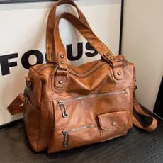 Bolsa feminina de alta qualidade moda simples bolsa mensageiro de grande capacidade All-Match lazer viagem sacola E1LD