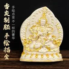 T Tangka incenso tridimensional ponto cinza ouro esfregar buda artesanal estilo tibetano jogar jóias acrílico Gawu caixa