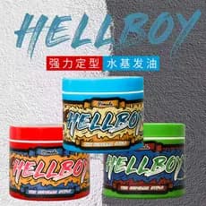 HELLBOY Hell Baron Retro Óleo de Cabelo Masculino Fofo Hidratante Forte Estilo Lama de Cabelo Crayon Creme Estilo Americ