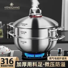 Alemão Extra grosso 316 aço inoxidável vapor de qualidade alimentar Multi-camada integrada panela Micro pressão 2026 nov
