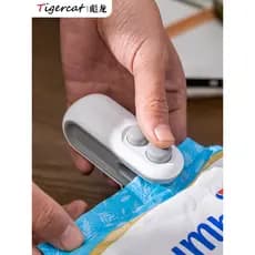 Máquina de selagem de lanche, saco de vedação, selador de saco pequeno, clipe de vedação doméstico, clipe de vedação, aq